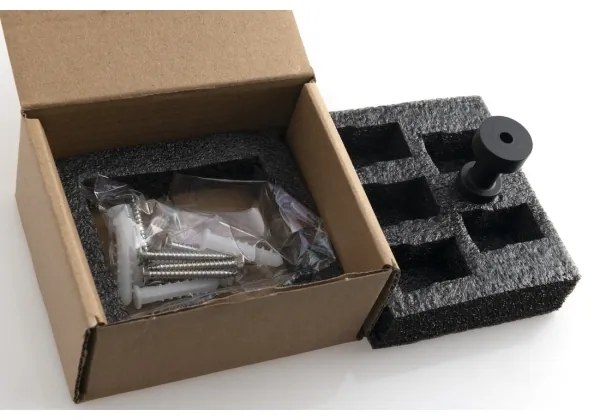 Aqualine - KÉSZLET 5x Fali kampó SAMBA matt fekete