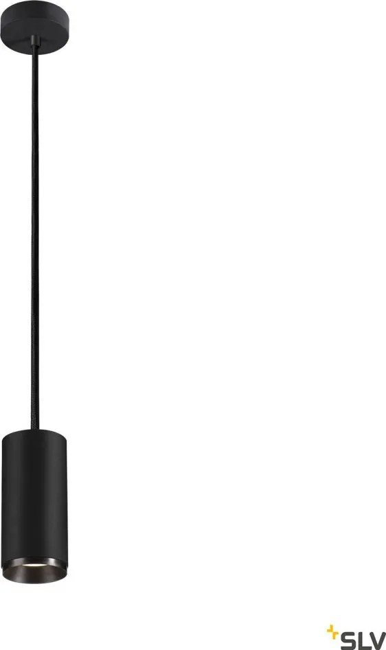 SLV 1004548 NUMINOS PD DALI M Hengeres Függesztett Lámpa Fekete LED IP20