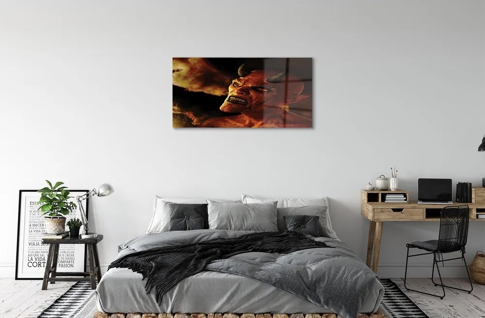 Üvegképek Ördög 120x60cm