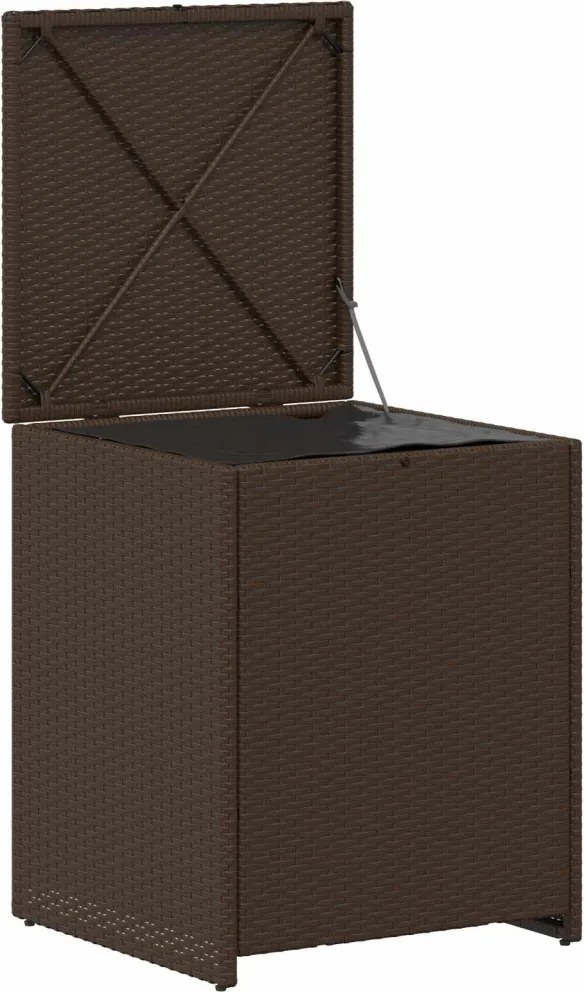 vidaXL Párnás doboz 55 x 55 x 69 cm acél