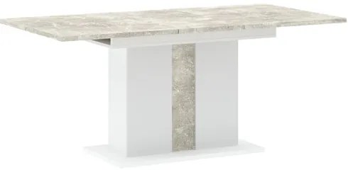 GREYS Étkezőasztal Márvány/Fehér Színben 134 cm