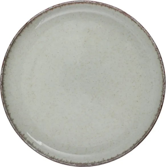 Tányérkészlet porcelán, zöld, 24 darabos