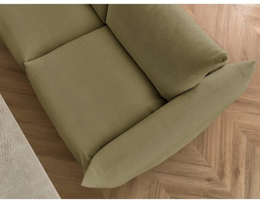 Zöld kinyitható kanapé 234 cm Ernest – Bobochic Paris