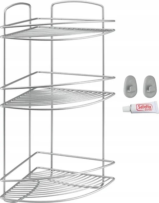 Márkás Lux Fali Polc Fúrás Nélkül Fürdőszoba Sarok Rendszerező Swiss