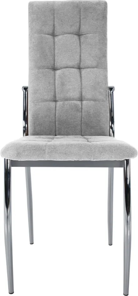 Szék, szürke szövet/fém, ADORA 2 NEW