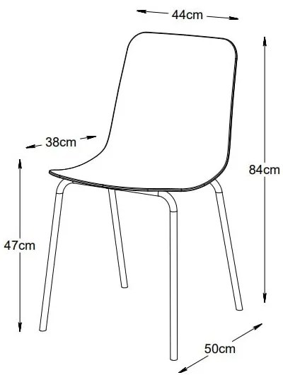 Türkiz műanyag étkezőszék Whitby – Unique Furniture