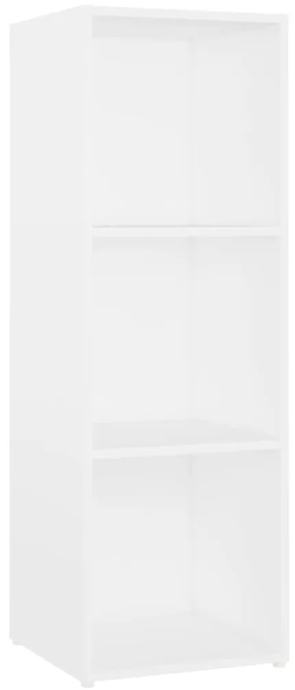 4 db fehér szerelt fa TV-szekrény 107 x 35 x 37 cm