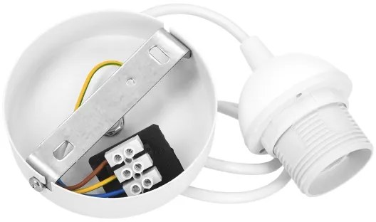 Zsinóros csillár SARTA 1xE27/60W/230V átm. 45 cm fehér/juta