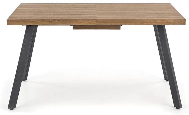 Berlin Kihúzható Étkezőasztal mézes-dió/fekete 140-180x85cm