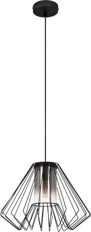 Függőlámpa Rabalux Emerencia Fekete Ipari 1xE27 40W