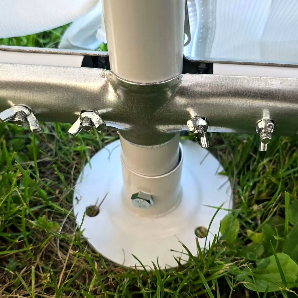 Kerti párty Sátor 5x6 m PVC (500 g/m²) – Fehér, komplett oldalfalakkal -  -