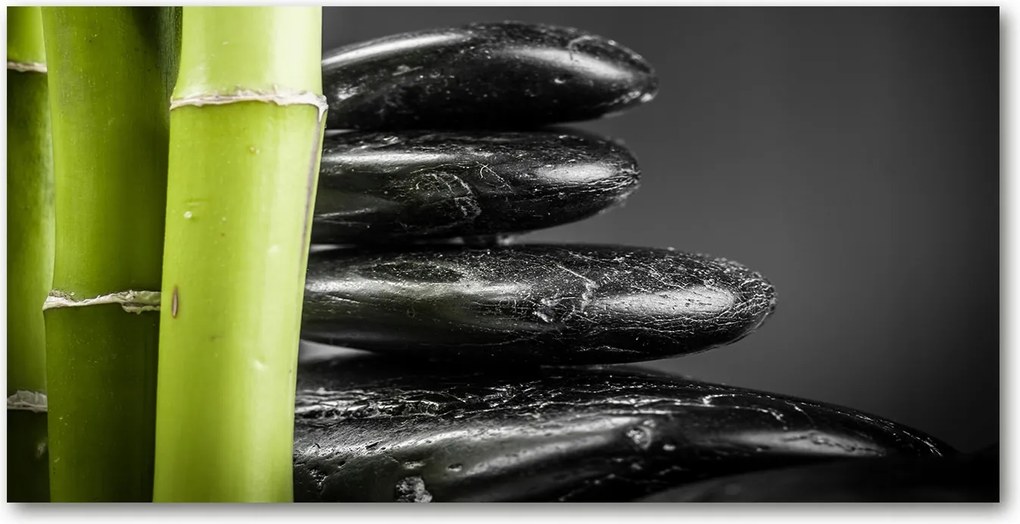 Fotó vászonkép edzett üveg Bambusz 140x70