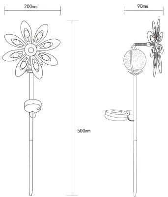 Globo 36576S - LED Napelemes dekoráció LED/0,02W/3V IP44