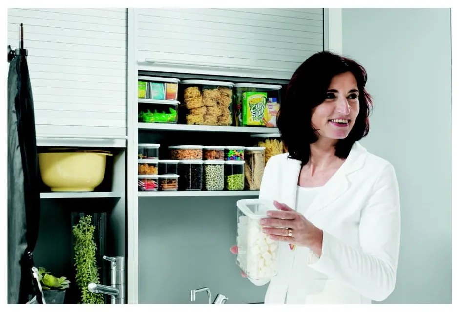 Élelmiszertartó doboz szett 5 db-os Modula White – Mepal