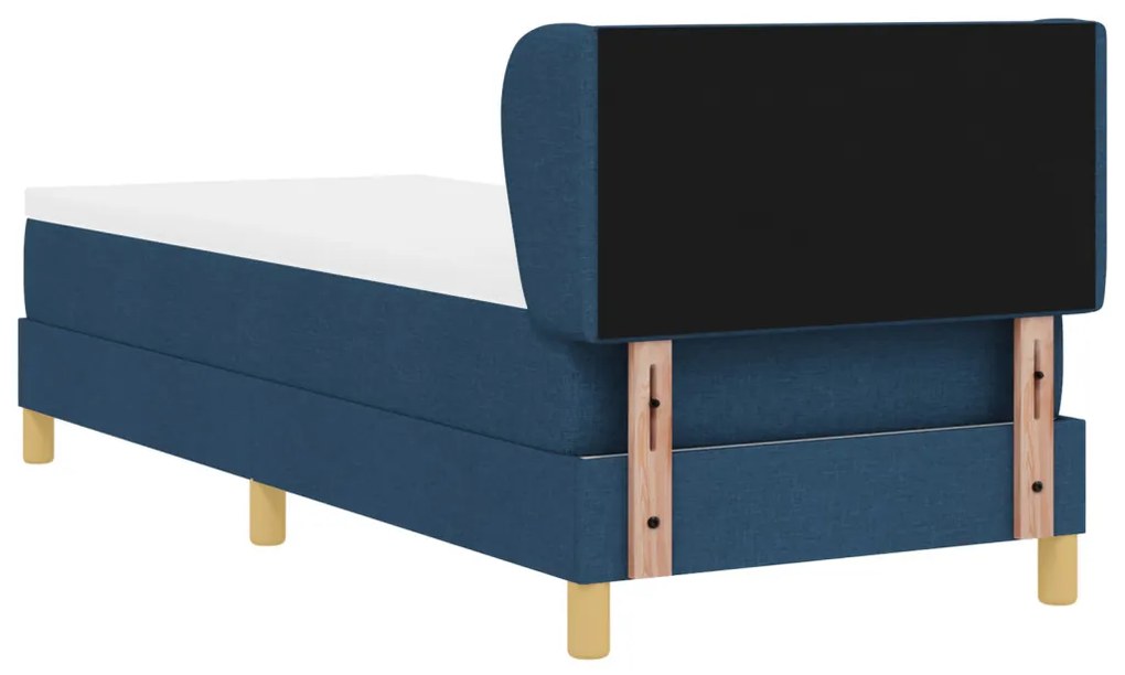 Boxspring Ágy Matraccal - Kék - 80x200 cm - Szövet
