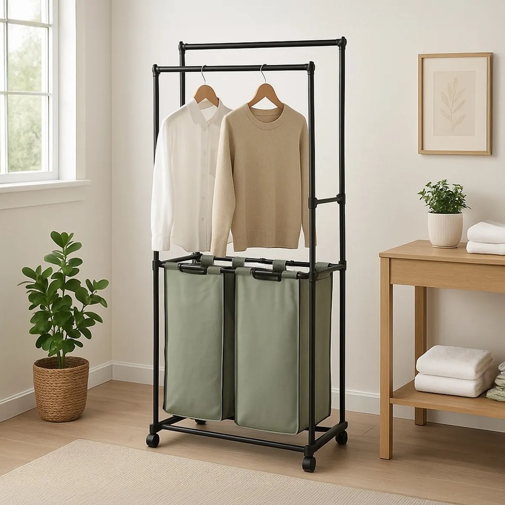 Tárolóállvány GD-176 BK, műanyag, fekete