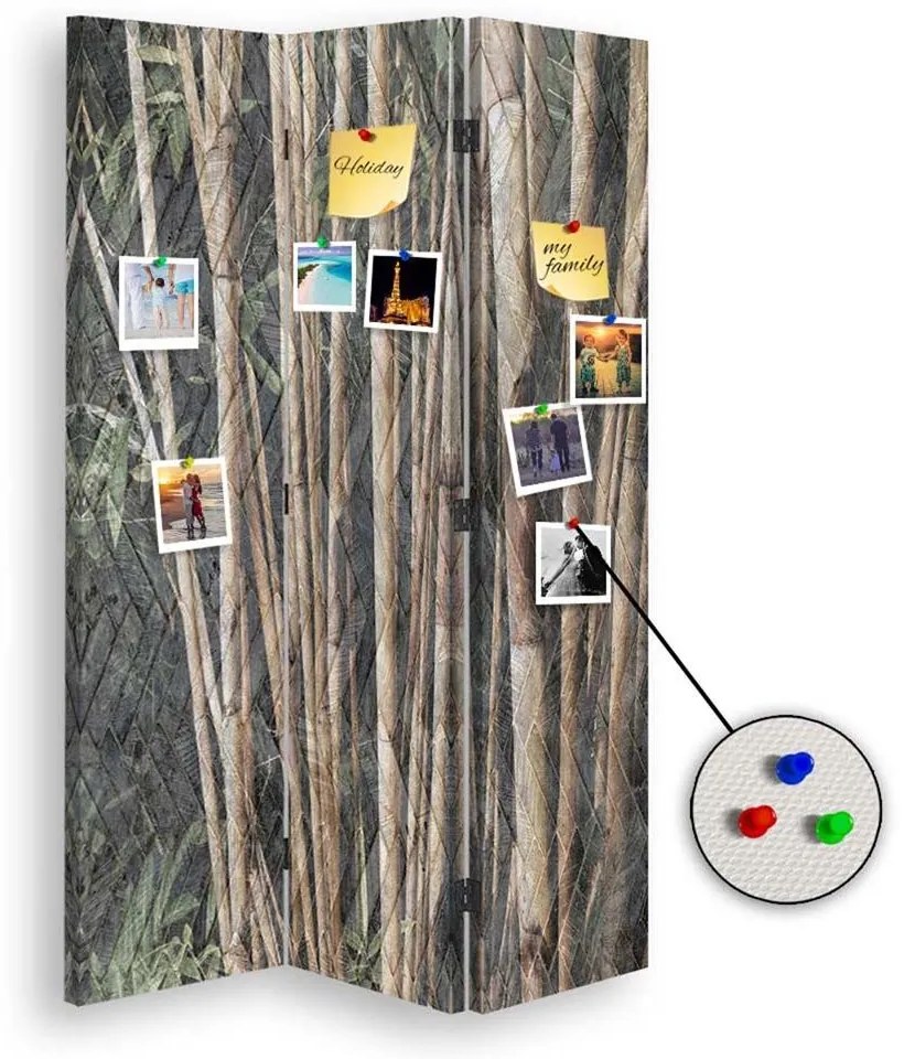 Gario Paraván Barna bambusz Méret: 180 x 170 cm, Kivitelezés: Forgó paraván 360°