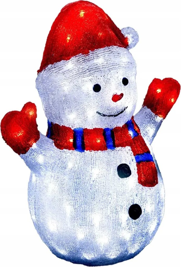 Led Hóember 48 CM Műanyag Napelemes 90 Dióda IP44