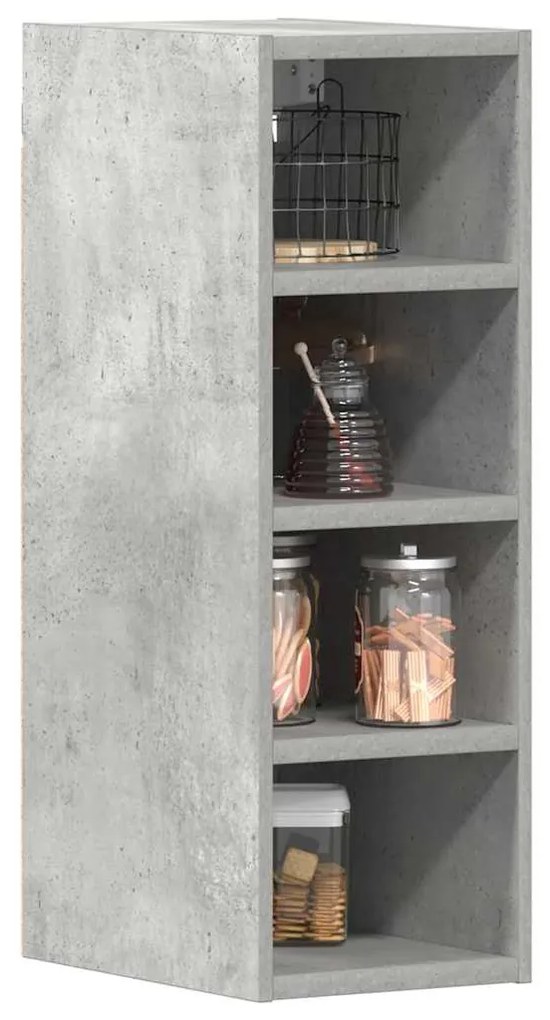 “Riga” betonszürke szerelt fa függő szekrény 20x29,5x60 cm