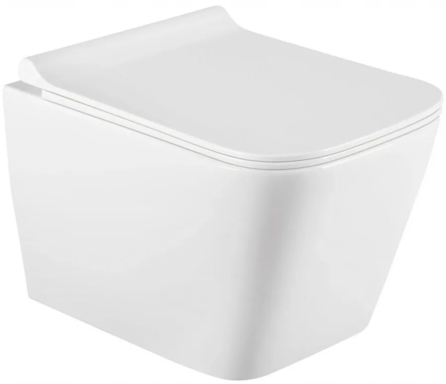 Akasztókészlet Mexen Fenix + WC TEO Perem nélküli 51 x 35 cm + lassan eső deszka Slim, 60100 + 30850700