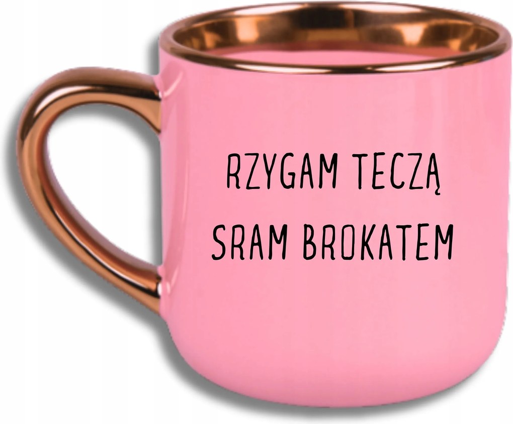 Bögre Rózsaszín Elegáns Nagy Vicces Ajándék Hányok Szivárvány