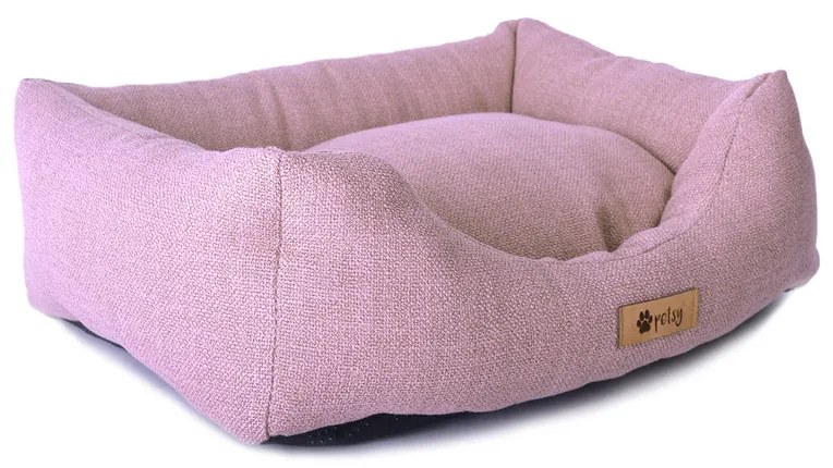 PETSY CONNIE poliészter kutyafekhely - pink-szürke - 90 cm (*)