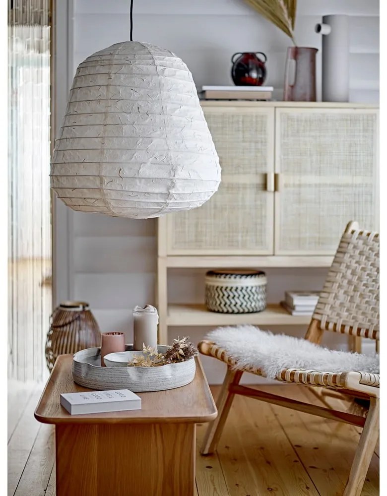 Fehér függőlámpa ø 50 cm Leena – Bloomingville