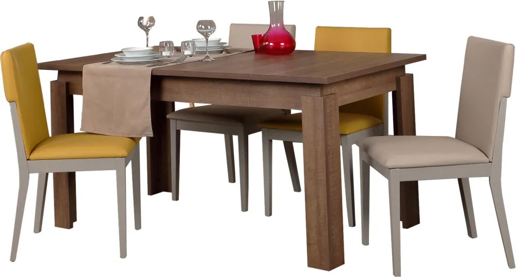 Huqqa étkezőasztal, sötét tölgy, 78 cm