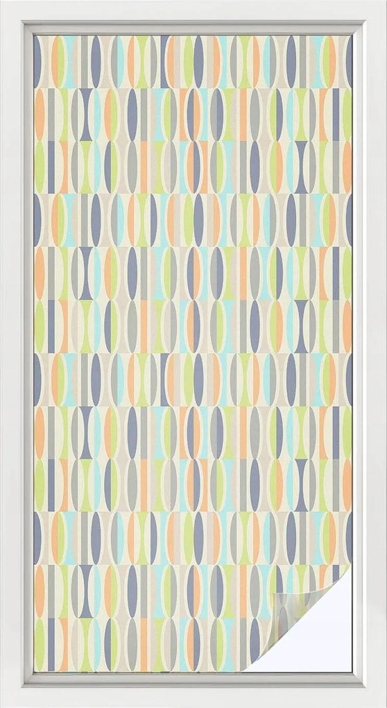 Öntapadós adatvédelmi fólia szélvédőre Ovális minták 50x100 cm