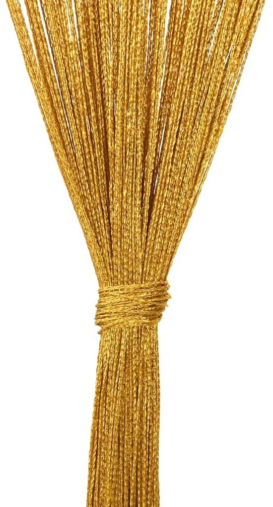 2 db arany zsinórfüggöny 100 x 250 cm