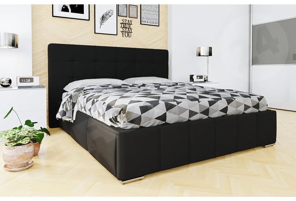 Franciaágy 140 cm Kendrick (öko-bőr Soft 011). 1058286