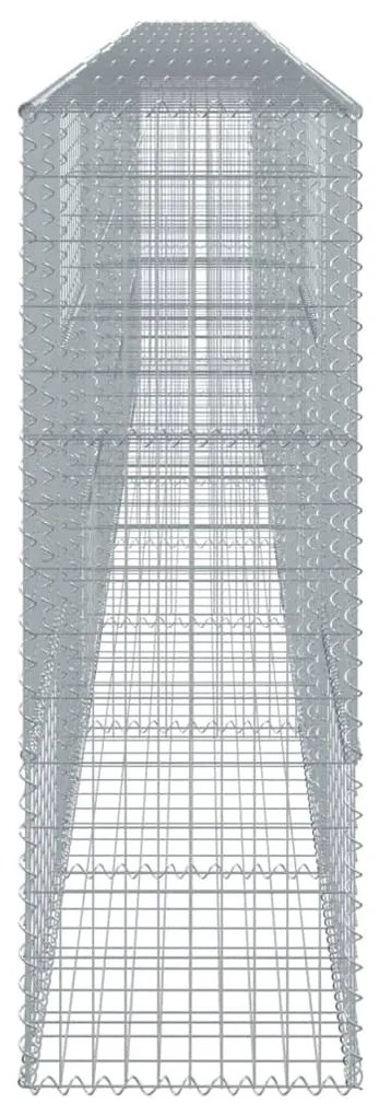 horganyzott vas gabion kosár fedéllel 800 x 50 x 150 cm