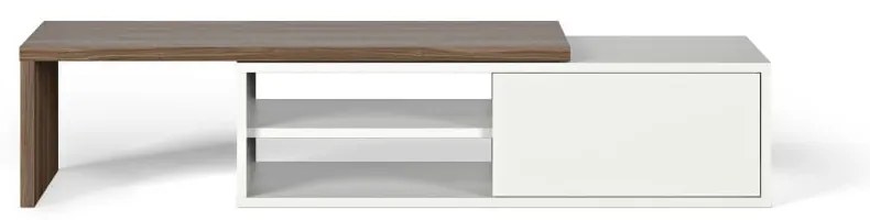 Move fehér TV-állvány, diófa dekor - TemaHome