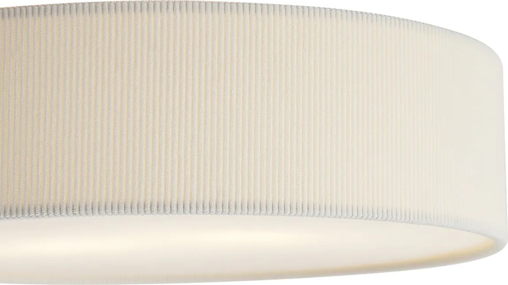 Modern mennyezeti lámpa fehér bársonyernyővel 38 cm 2-lámpás - Luz