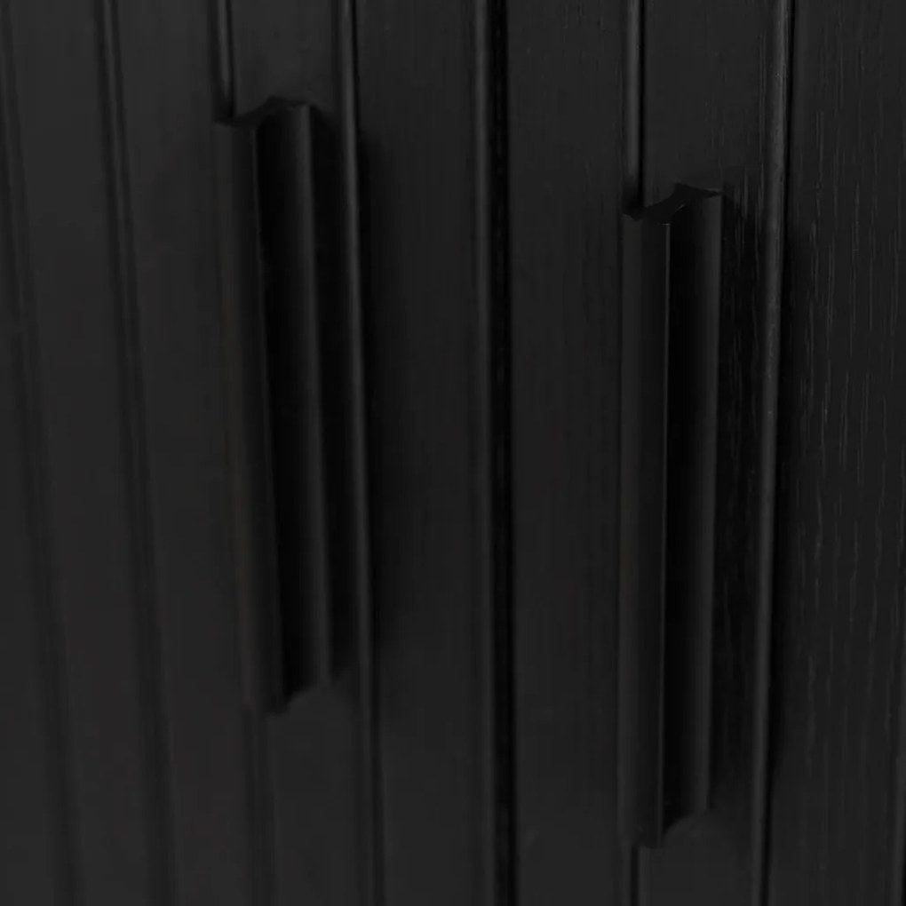 Ovális Magaskomód Fekete Színben TRISH ELITE 100 cm.