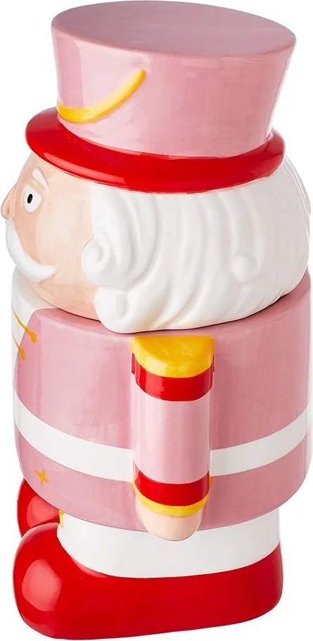 SWEET X-MAS kerámia keksztartó doboz, diótörő