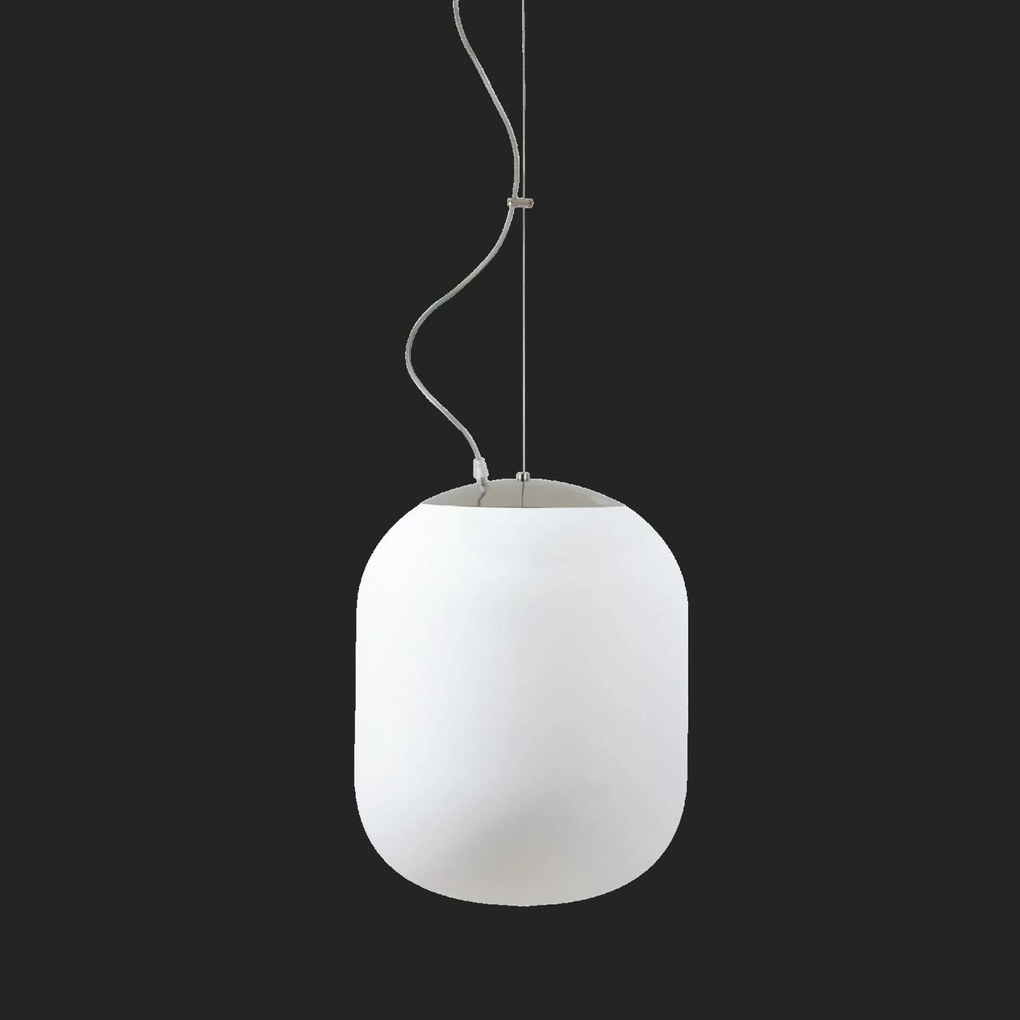 Osmont 62372 Tania L2 Hp függesztett üveglámpa rozsdamentes acél polírozott fehér IP4