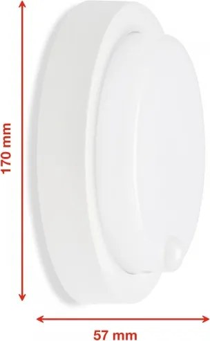 Telefunken - LED kültéri fali lámpatest érzékelővel LED/12W/230V IP44 fehér