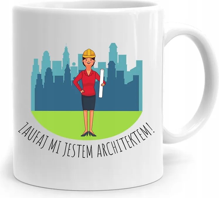 Építész Tervező Bögre Bízz Bennem Ajándék fényképes nyomtatással