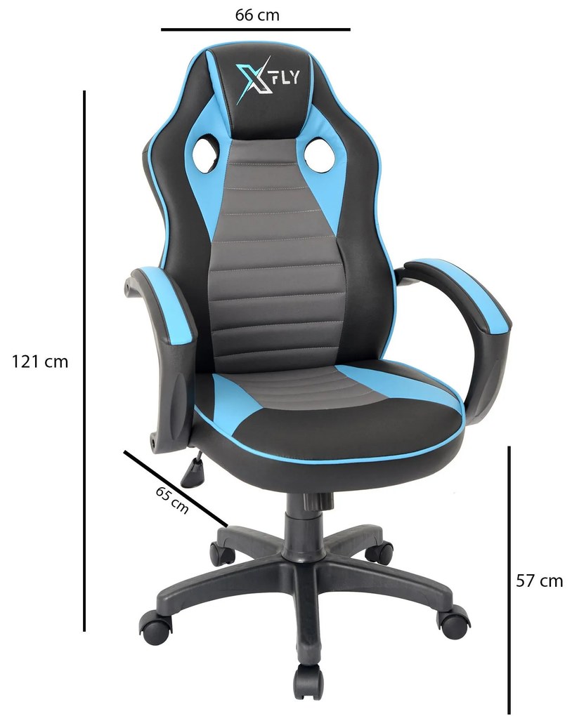 Irodai gamer szék Vamivo 5 (kék + fekete) . 1093828