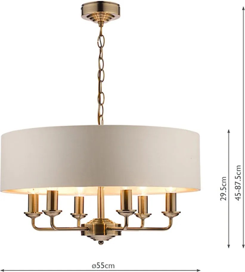 Laura Ashley Sorrento 3621353-Q Csillár 6x40W/E14 IP20