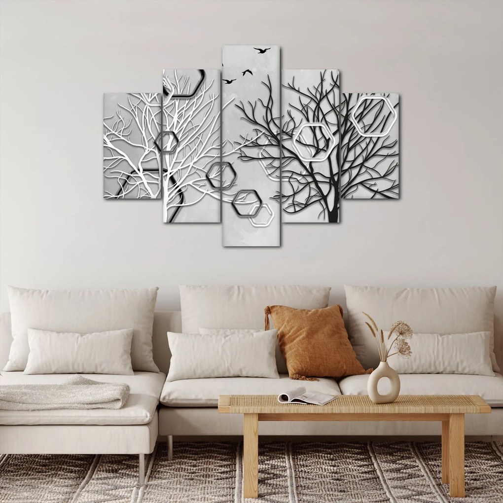 Absztrakt kép a fák (150x105 cm)