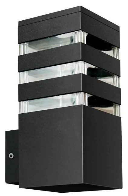Polux Kültéri fali lámpa TEKSAS 1xE27/12W/230V IP44 grafit SA1549