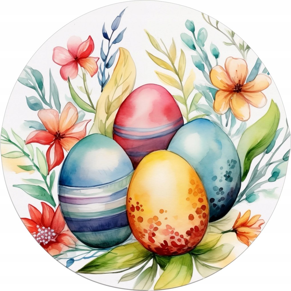 Kerámia poháralátétek x4 Húsvéti dekoráció Húsvéti tojás