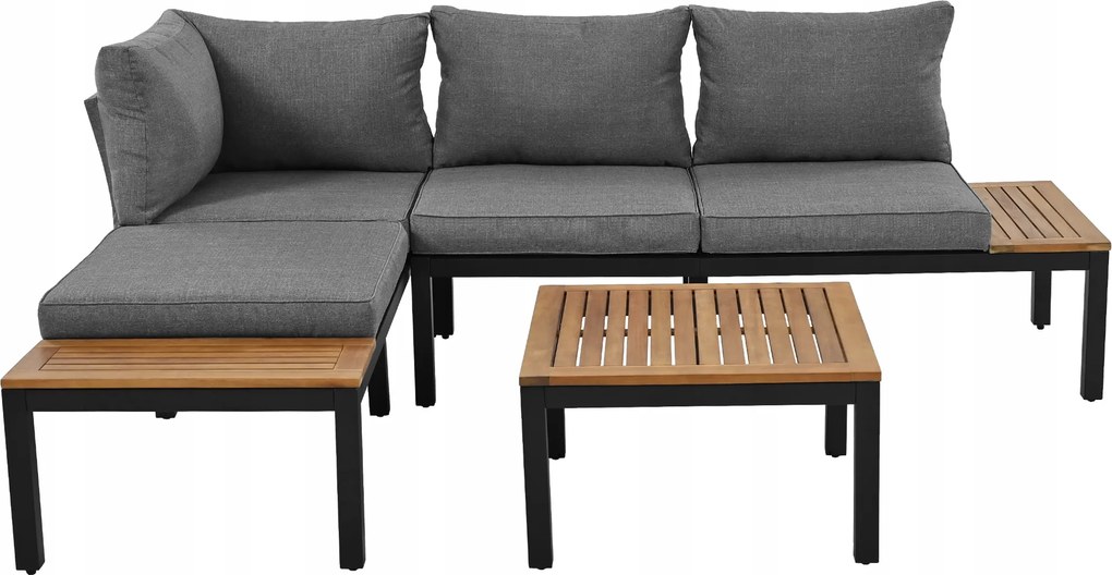 kerti pihenőruha 2x2 személyes kanapé 2xoldalsó asztal 1xasztal