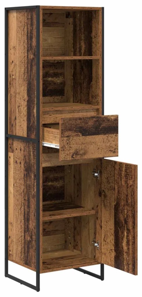 Könyvespolc fiókkal Öreg fa 43 x 36 x 150,5 cm Faanyag