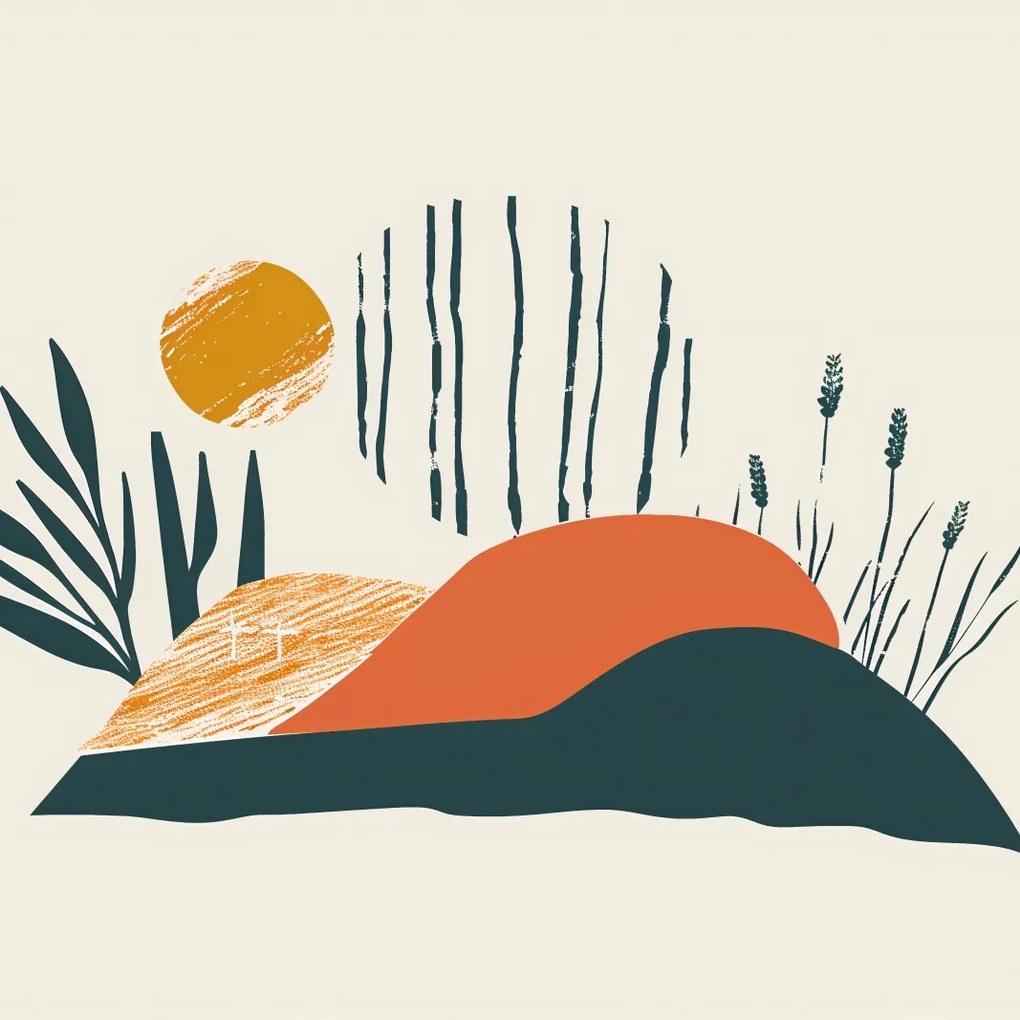 Poszter 70x70cm Este a réten