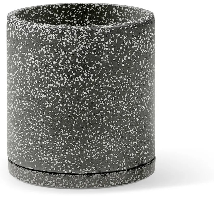 Terrazzo 2 db sötétszürke virágcserép, ø 26 cm - Bonami Selection