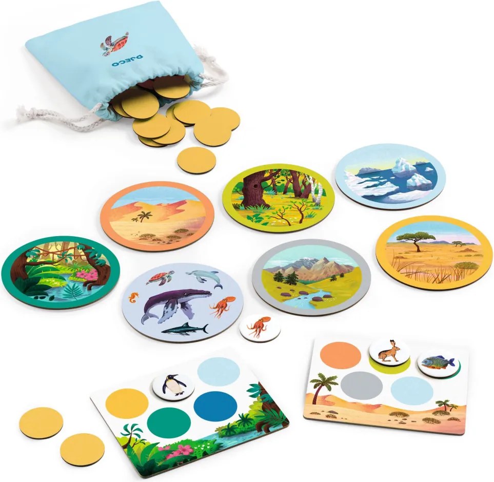 Képes lottó - Állatok és élőhelyeik - Naturo Mondo