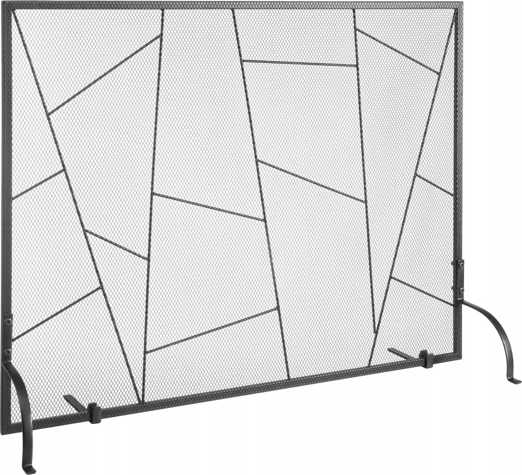 Elegáns öntöttvas kandalló képernyő Szikravédelem